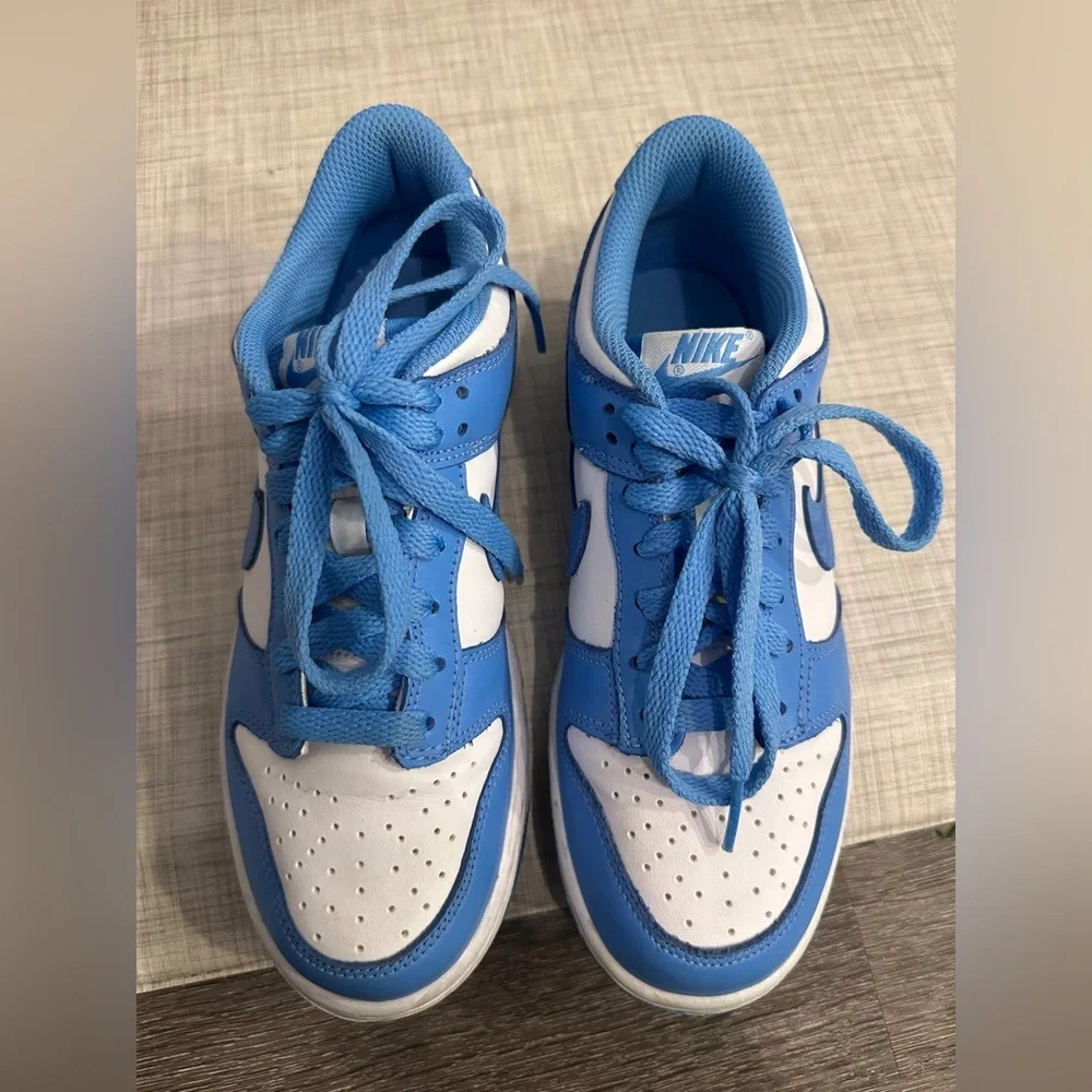 Nike dunk lows in university blue